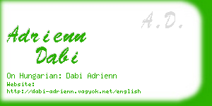 adrienn dabi business card